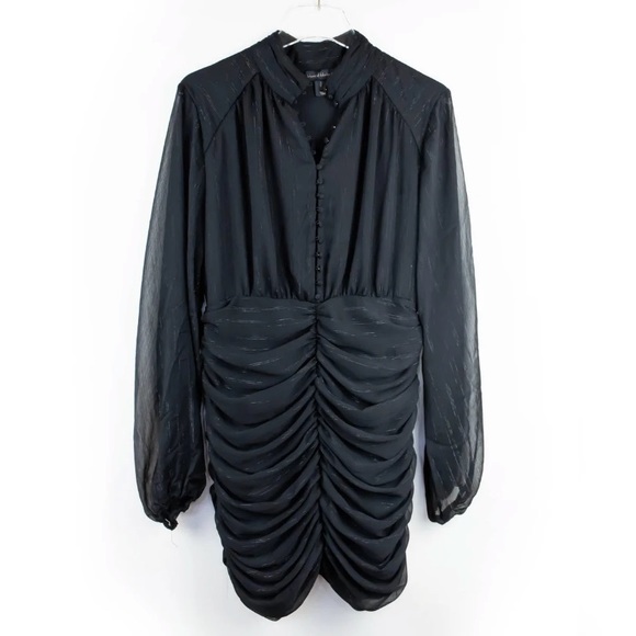 πHOST PICKπ House of Harlow 1960 Ruched Black Dress